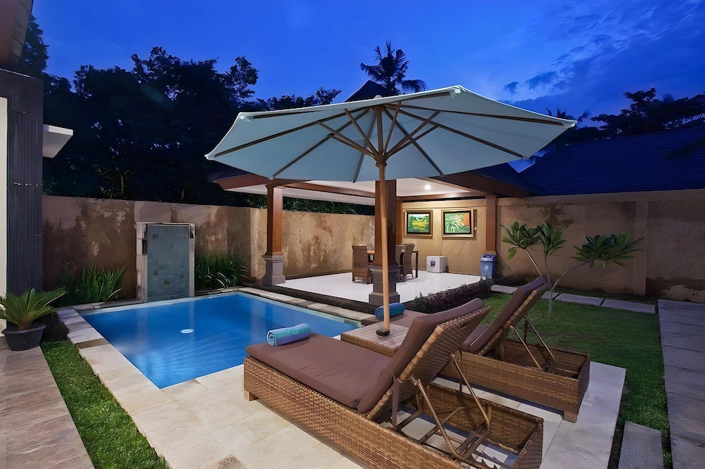 Mirah Hotel & Resort Banyuwangi — private pool villa at golden hour